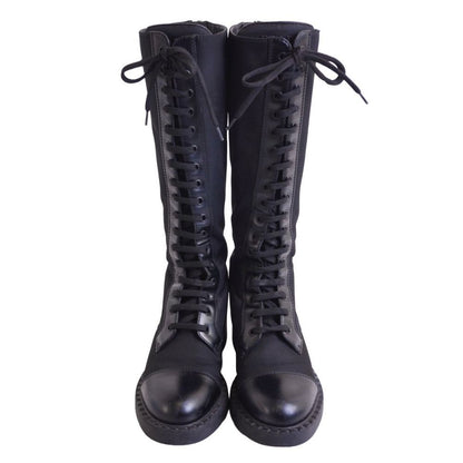 Prada Boots Long Re-Nylon Triangle — view 4