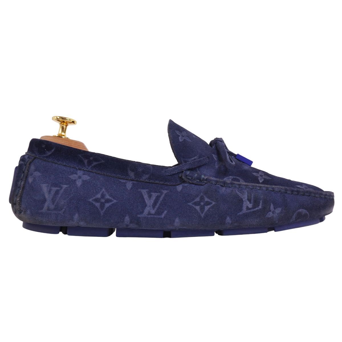 Louis Vuitton Loafers Moccasins Suede Leather — view 6