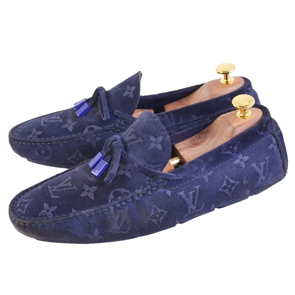 Louis Vuitton Loafers Moccasins Suede Leather — view 2