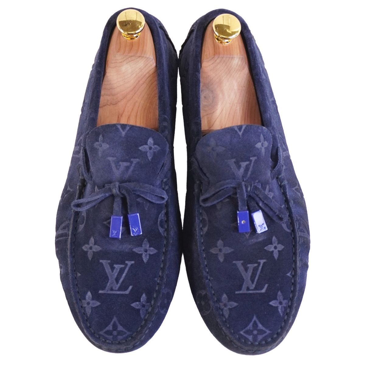 Louis Vuitton Loafers Moccasins Suede Leather — view 4
