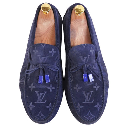 Louis Vuitton Loafers Moccasins Suede Leather — view 4