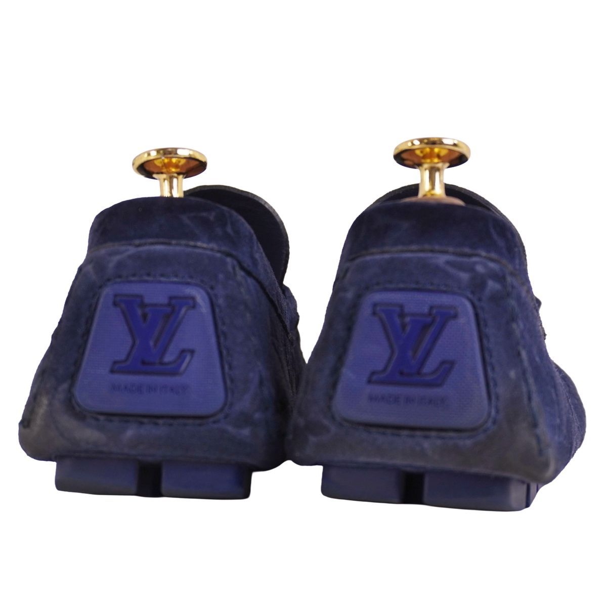 Louis Vuitton Loafers Moccasins Suede Leather — view 5