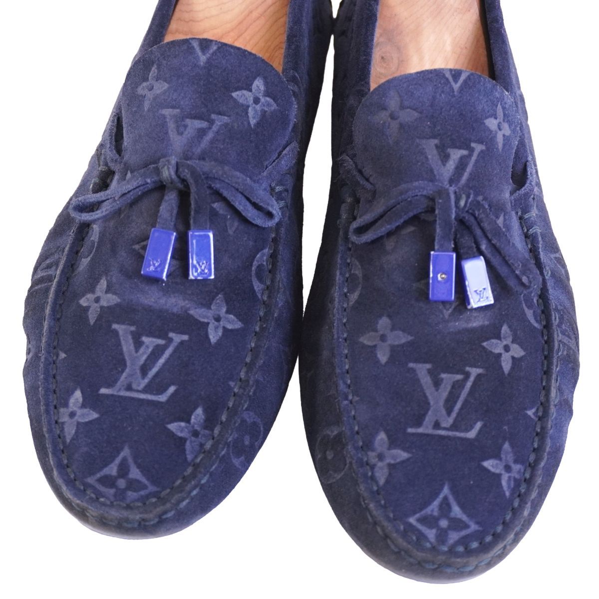 Louis Vuitton Loafers Moccasins Suede Leather — view 3