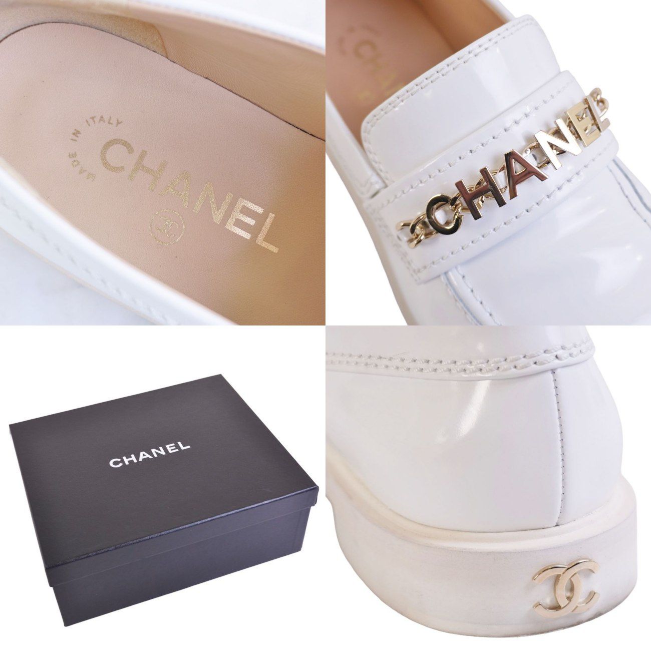 Chanel Loafers 22c Moccasins Logo — view 9