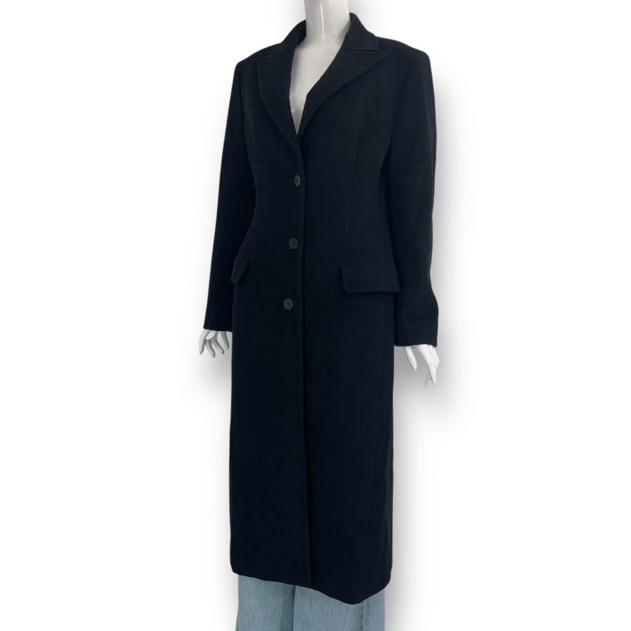Max Mara Long Length Coat Black 42 — view 2