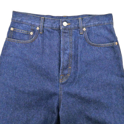 Gucci Baggy Fit Denim 30 Cotton Blue Slit Trousers Pants — view 3