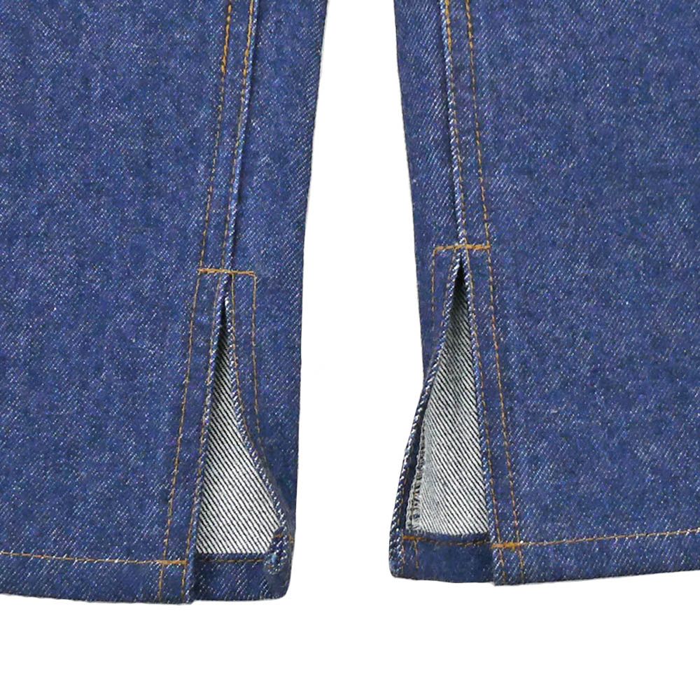 Gucci Baggy Fit Denim 30 Cotton Blue Slit Trousers Pants — view 7