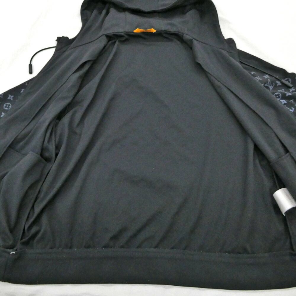 Louis Vuitton Hybrid Zip Sle Monogram Hoodie Ynf L Long Sleeve Black — view 4