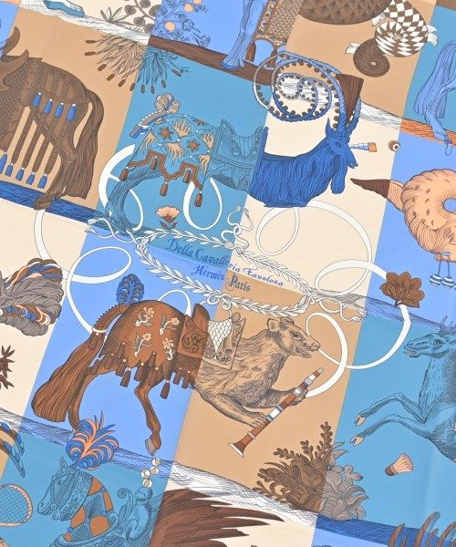 Hermes Bandana Scarf Beige — view 2