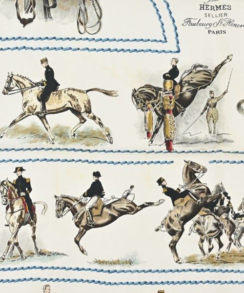 Hermes Bandana Scarf White — view 5