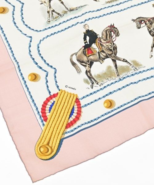 Hermes Bandana Scarf White — view 3