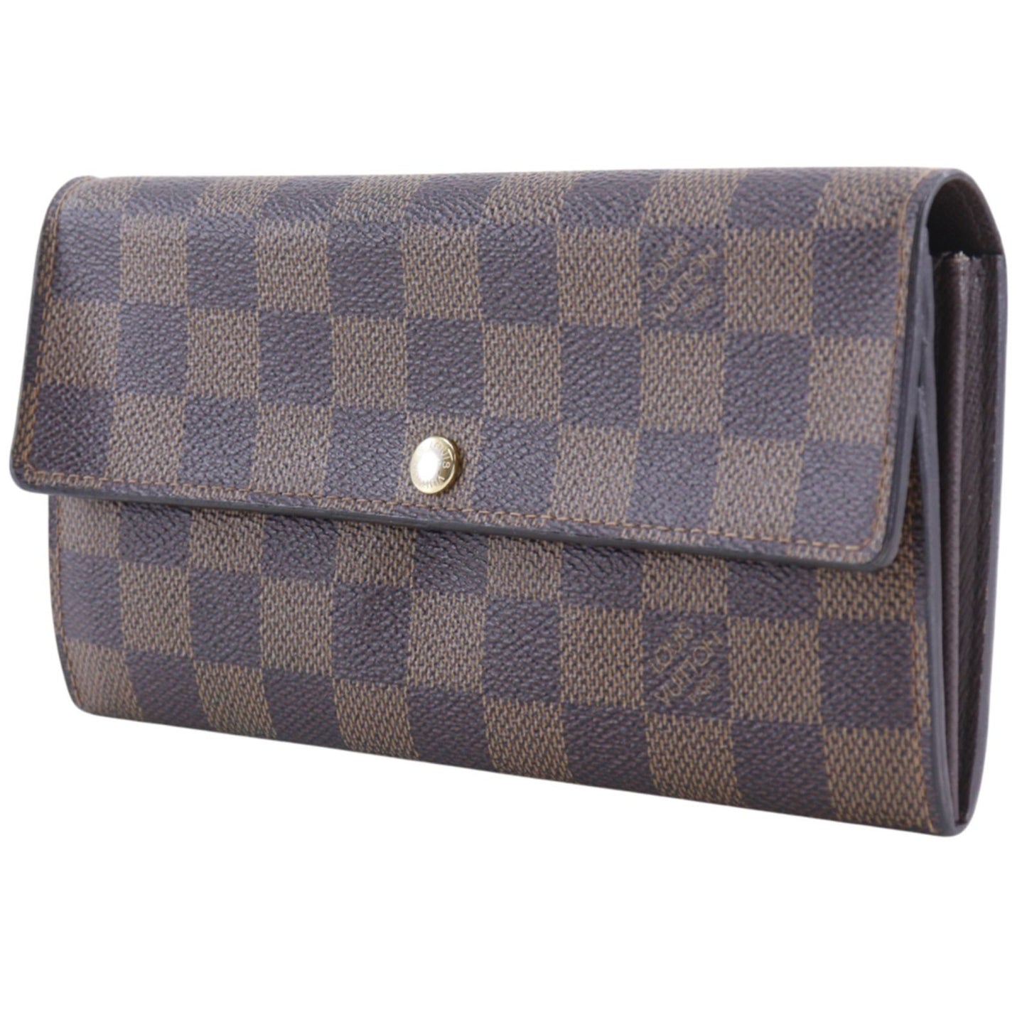 Louis Vuitton Portefeuille Sarah Damier Canvas Brown Wallet — view 2