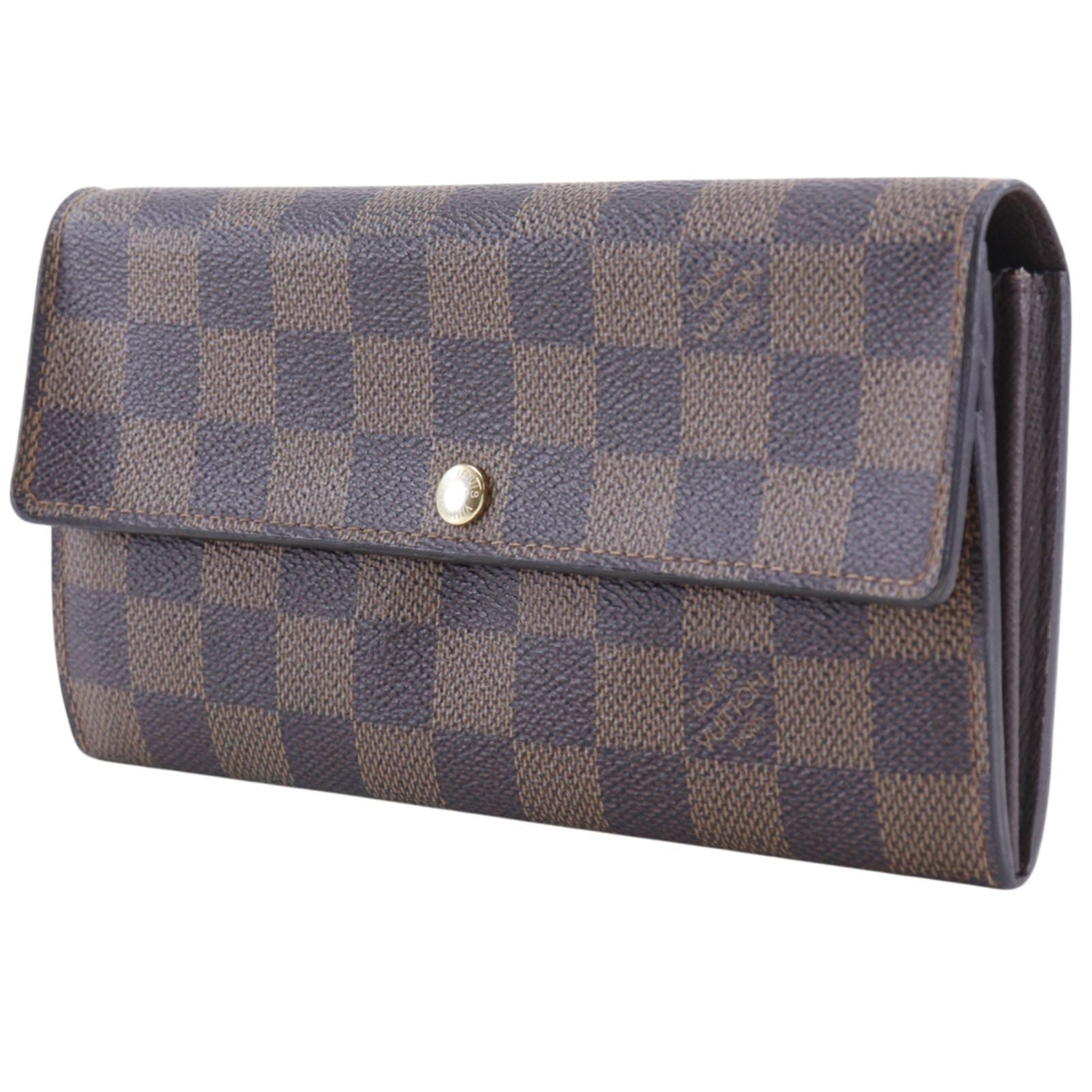 Louis Vuitton Portefeuille Sarah Damier Canvas Brown Wallet — view 2