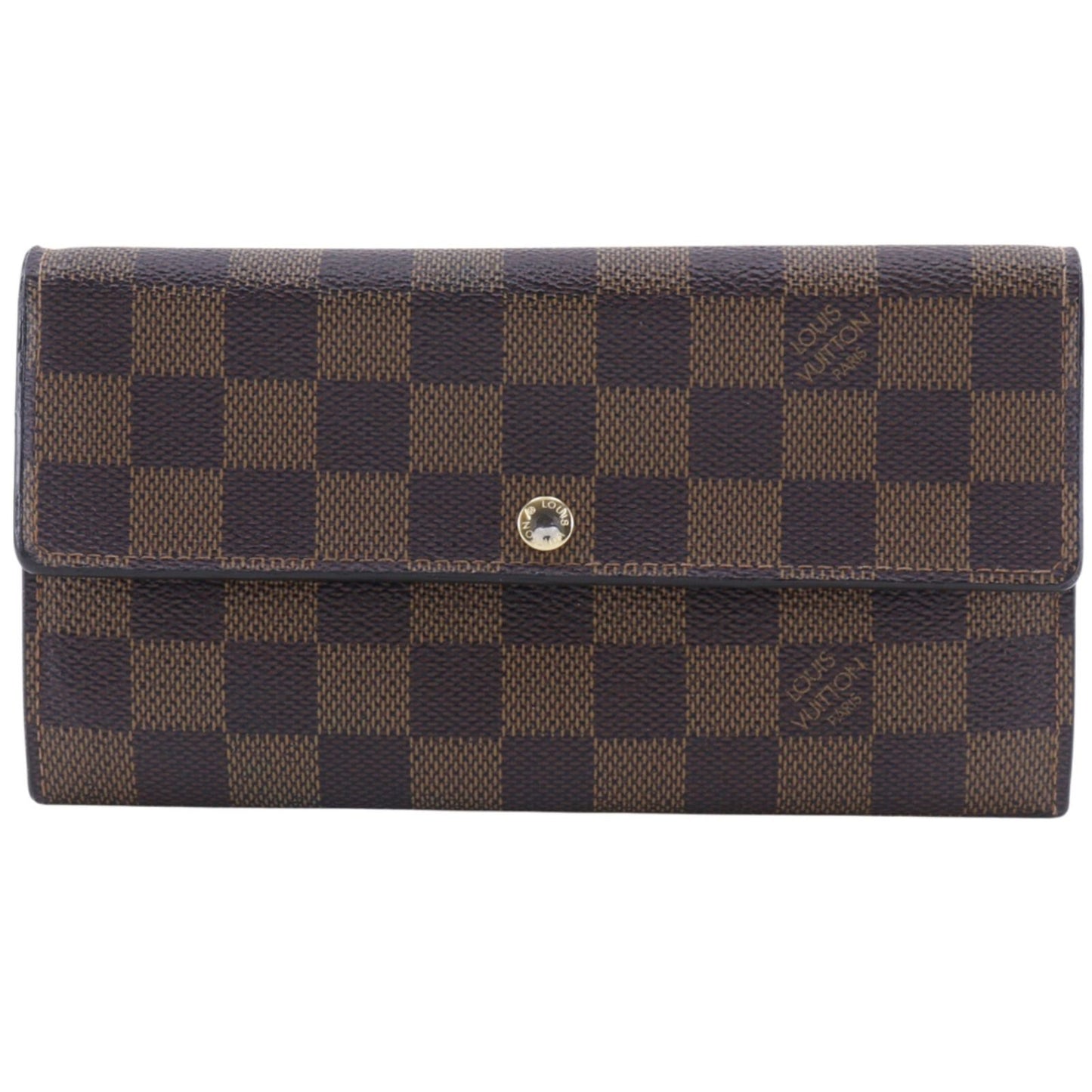 Louis Vuitton Portefeuille Sarah Damier Canvas Brown Wallet