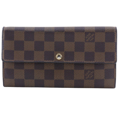 Louis Vuitton Portefeuille Sarah Damier Canvas Brown Wallet
