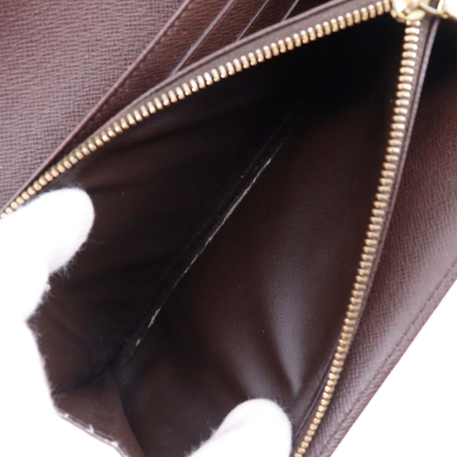 Louis Vuitton Portefeuille Sarah Damier Canvas Brown Wallet — view 7