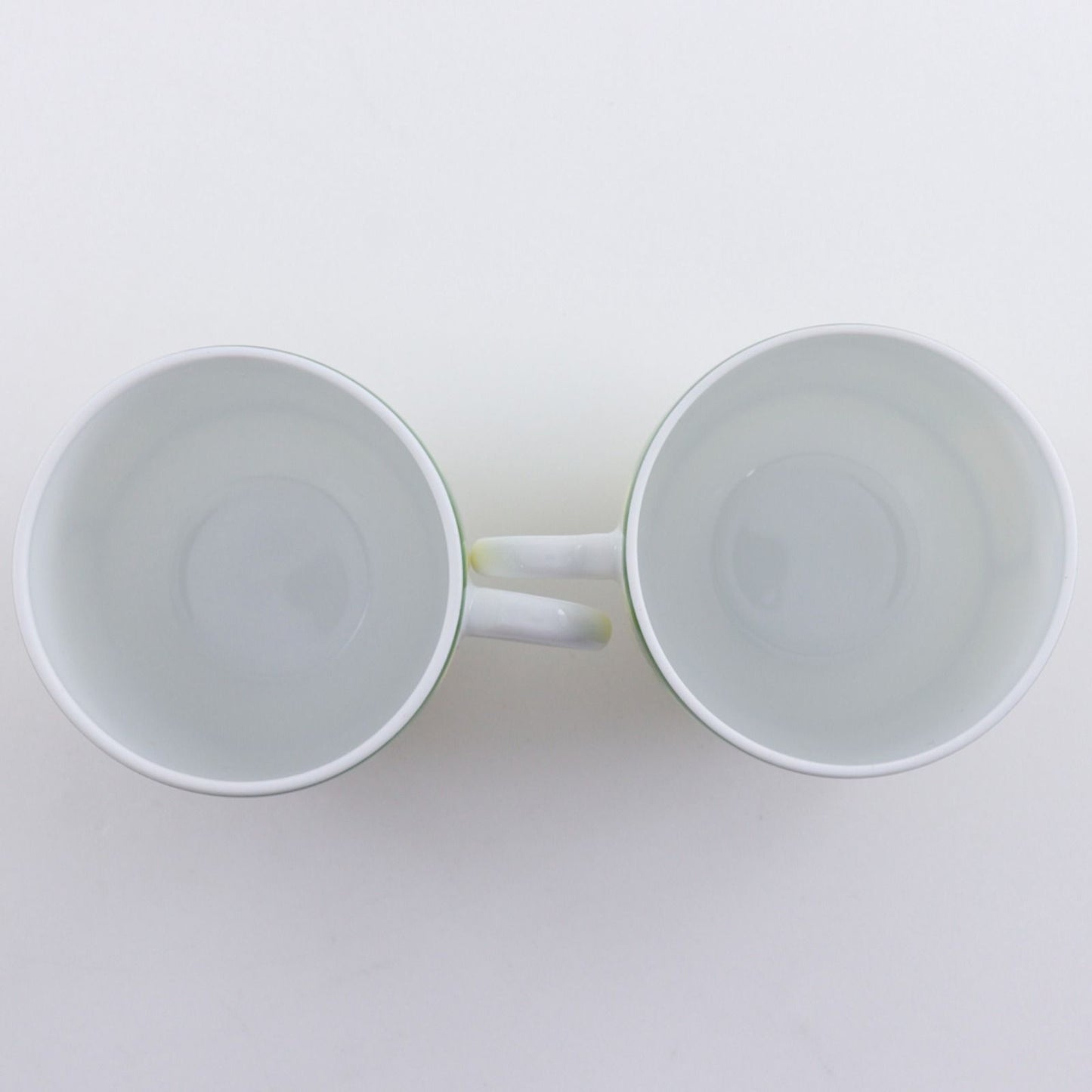 Hermes Green Demitasse Cup & Saucer Pair Set Africa Ceramic Yellow Tableware — view 3