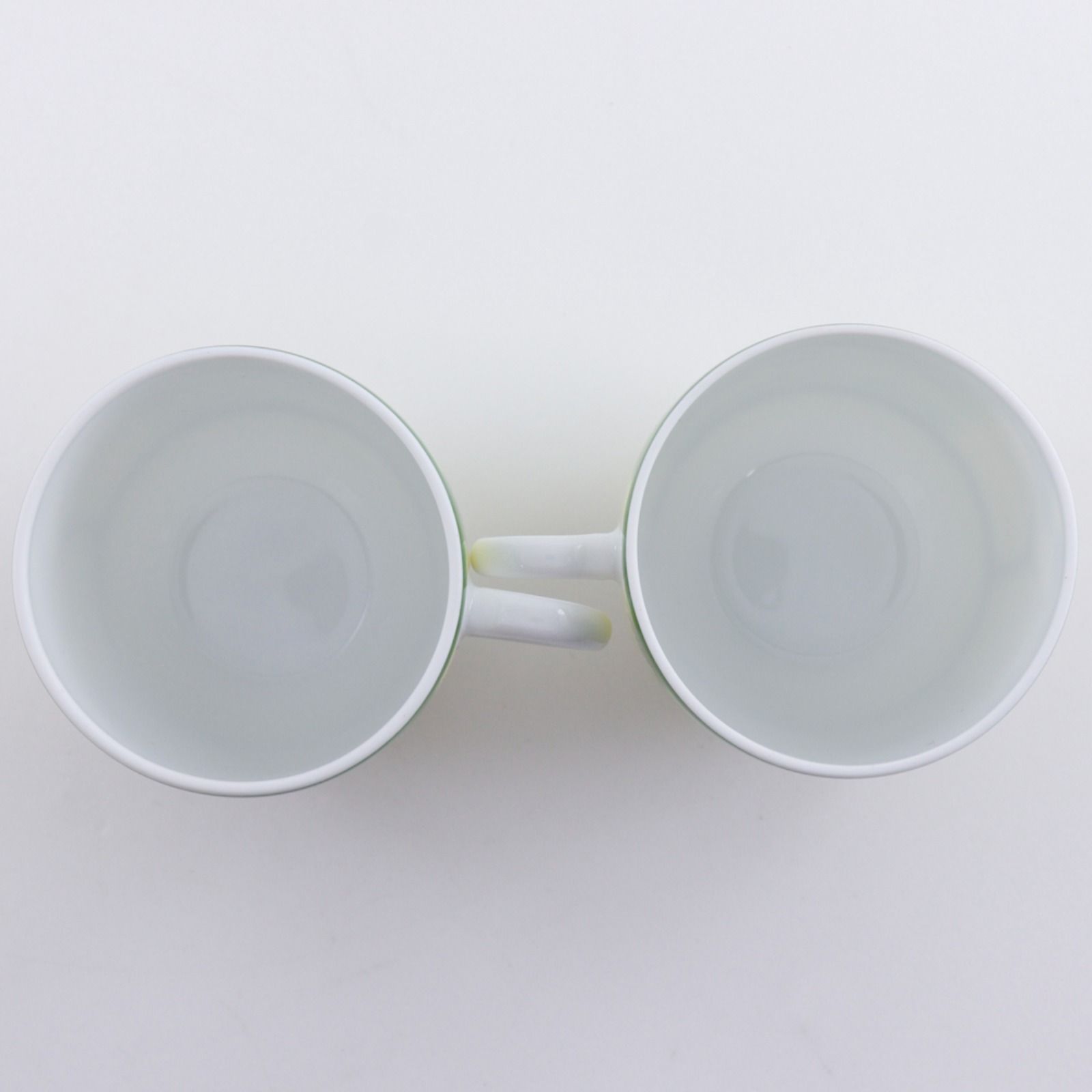 Hermes Green Demitasse Cup & Saucer Pair Set Africa Ceramic Yellow Tableware — view 3
