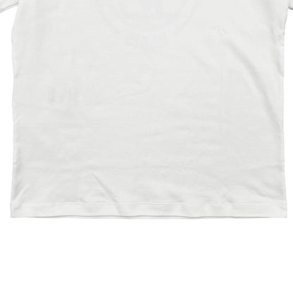 Louis Vuitton Short Sleeve T-Shirt Flocked LV Uol S Cotton Chain Logo White — view 6