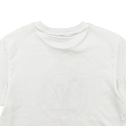 Louis Vuitton Short Sleeve T-Shirt Flocked LV Uol S Cotton Chain Logo White — view 5