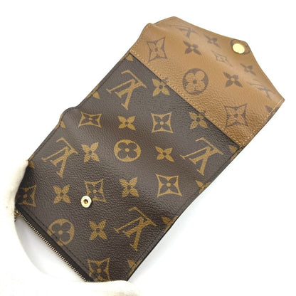 Louis Vuitton Monogram Reverse Bifold Wallet Portefeuille Victorine Brown — view 8