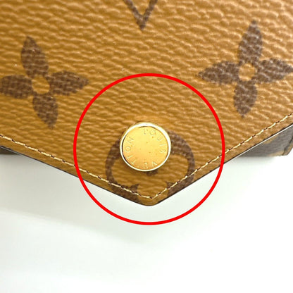 Louis Vuitton Monogram Reverse Bifold Wallet Portefeuille Victorine Brown — view 7