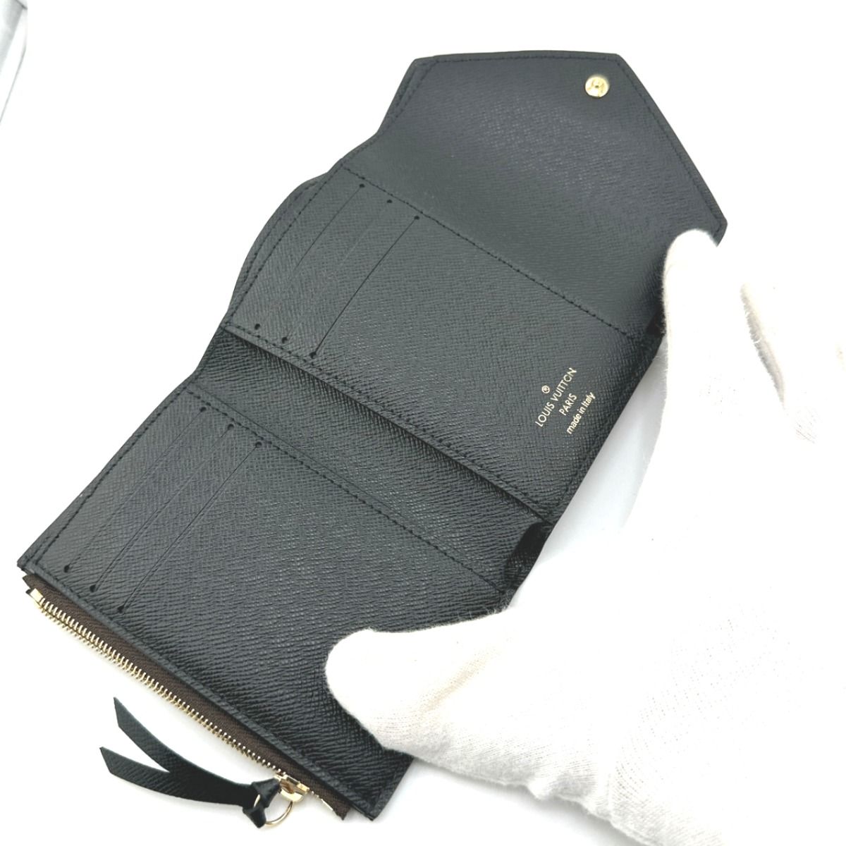 Louis Vuitton Monogram Reverse Bifold Wallet Portefeuille Victorine Brown — view 9