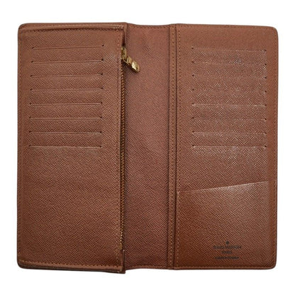 Louis Vuitton Monogram Portefeuille Brazza Wallet Brown Leather — view 9