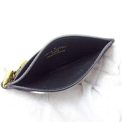 Louis Vuitton Card Case Monogram Holder Lambskin Noir Black — view 4