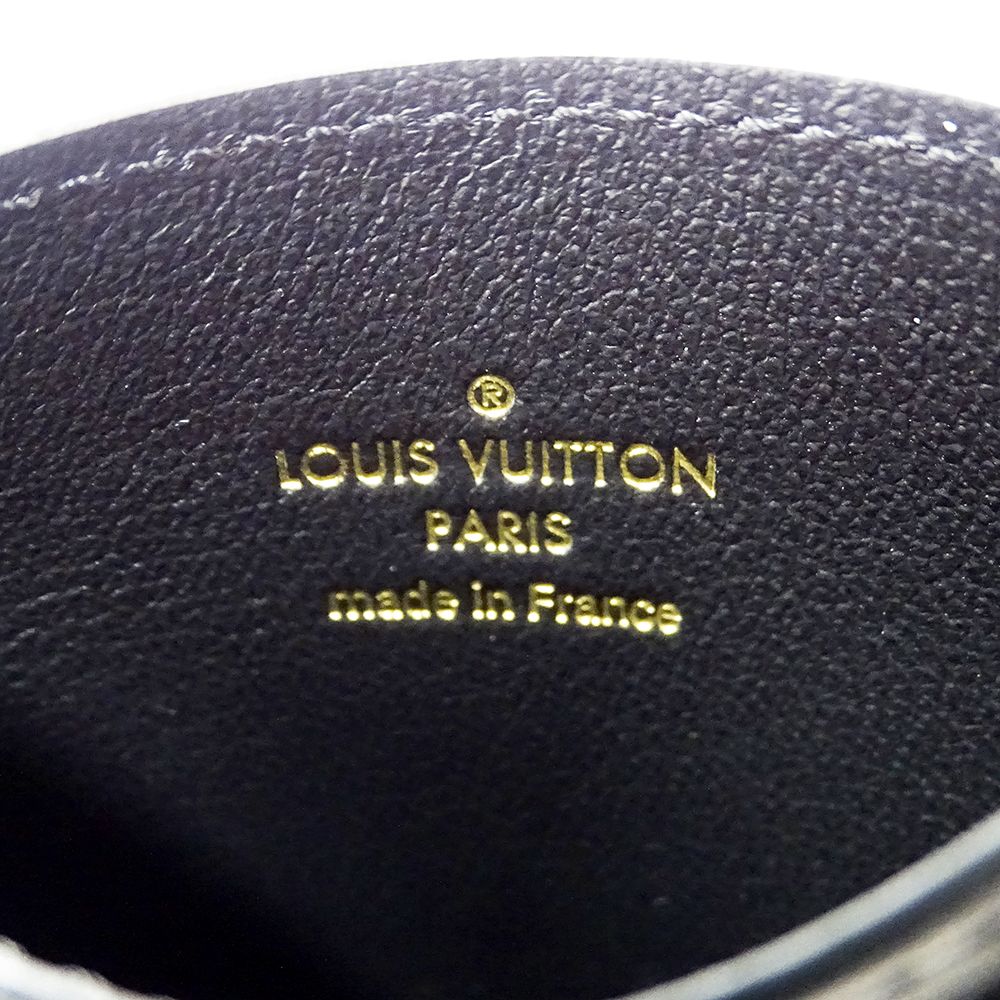 Louis Vuitton Card Case Monogram Holder Lambskin Noir Black — view 5
