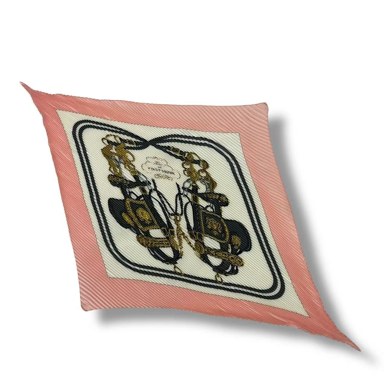 Hermes Scarf Pleats Silk Brides de Gala Pink — view 2