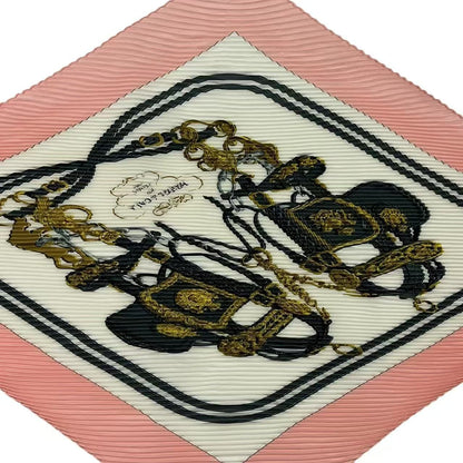 Hermes Scarf Pleats Silk Brides de Gala Pink — view 4