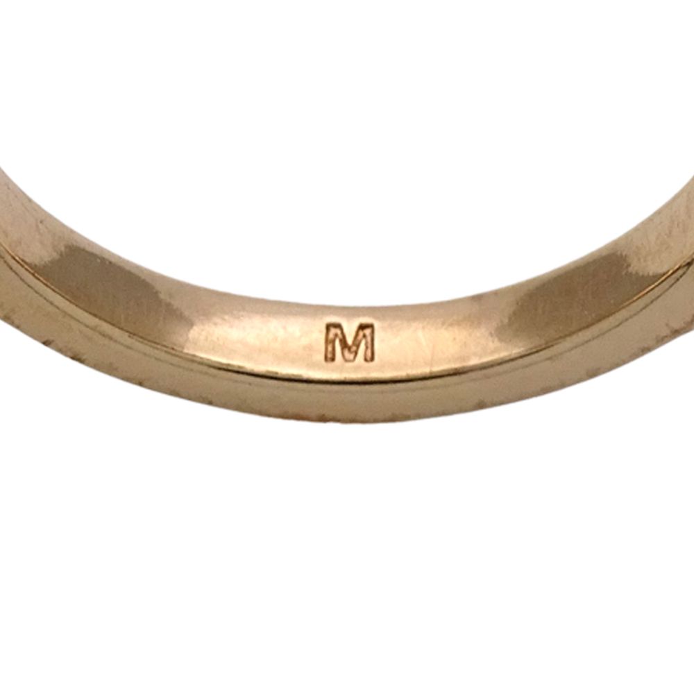 Dior Ring Metal Crystal Evolution Pink Gold M Logo — view 5