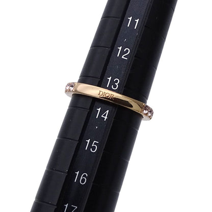 Dior Ring Metal Crystal Evolution Pink Gold M Logo — view 6