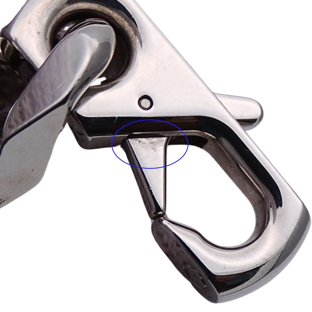 Louis Vuitton Bracelet Metal Chain Monogram Silver Logo Cool Presence — view 6