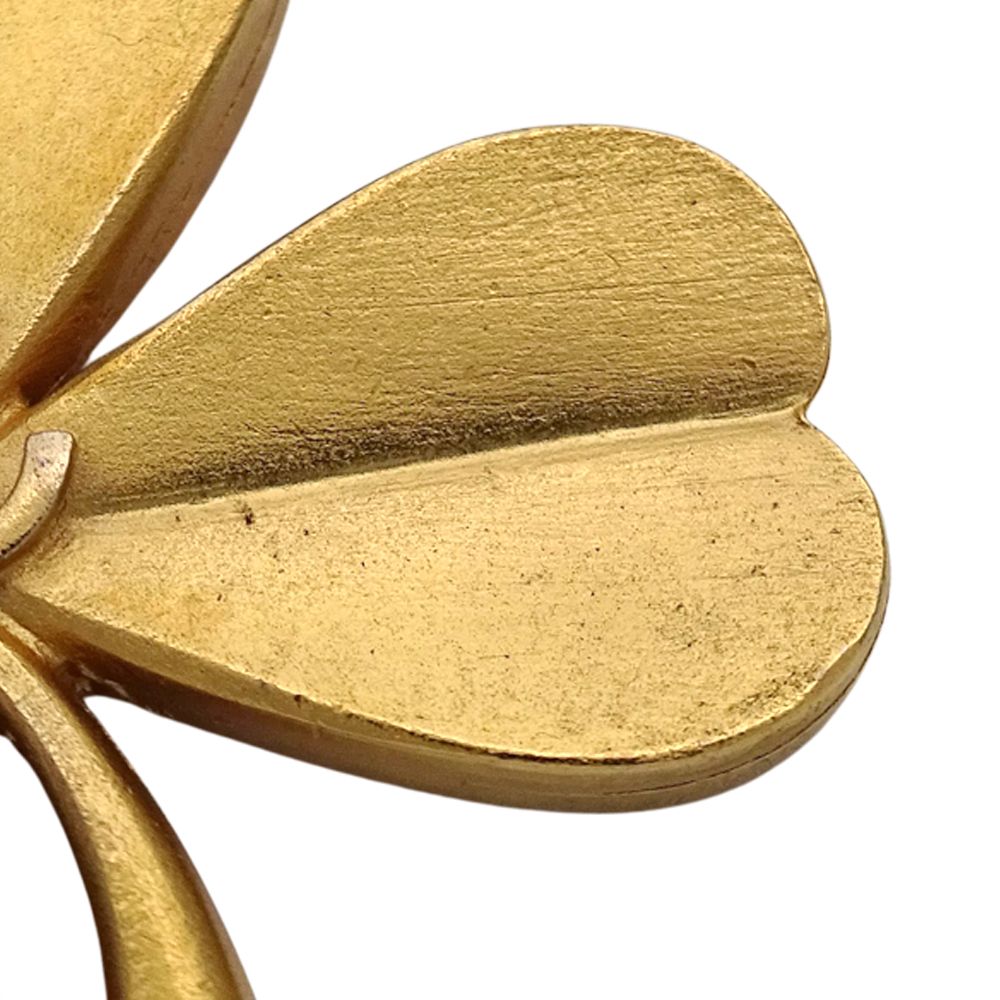 Chanel Brooch CC Logo Clover Gold — view 8