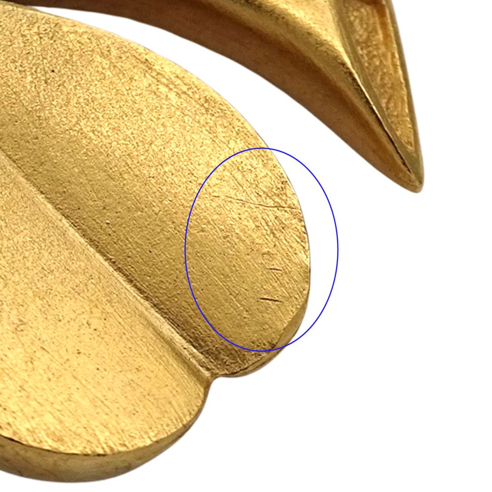 Chanel Brooch CC Logo Clover Gold — view 9