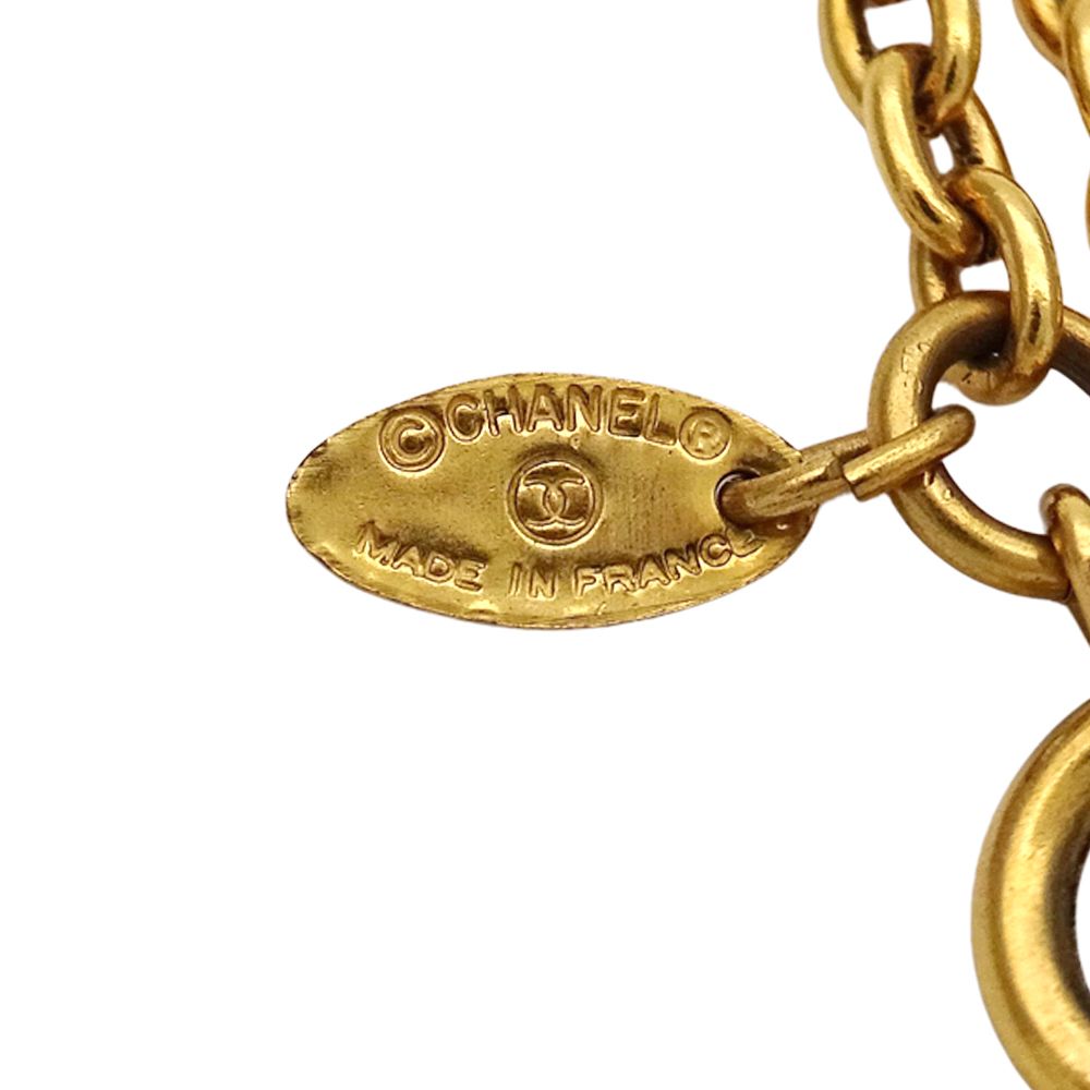 Chanel Necklace Quilted Gold Plated Bag Motif Long — view 6