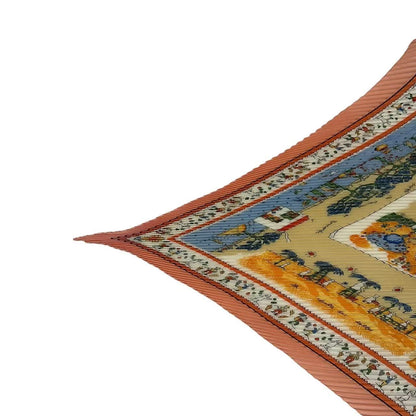 Hermes Pleats Tour Terre Return Silk Pink Scarf — view 3