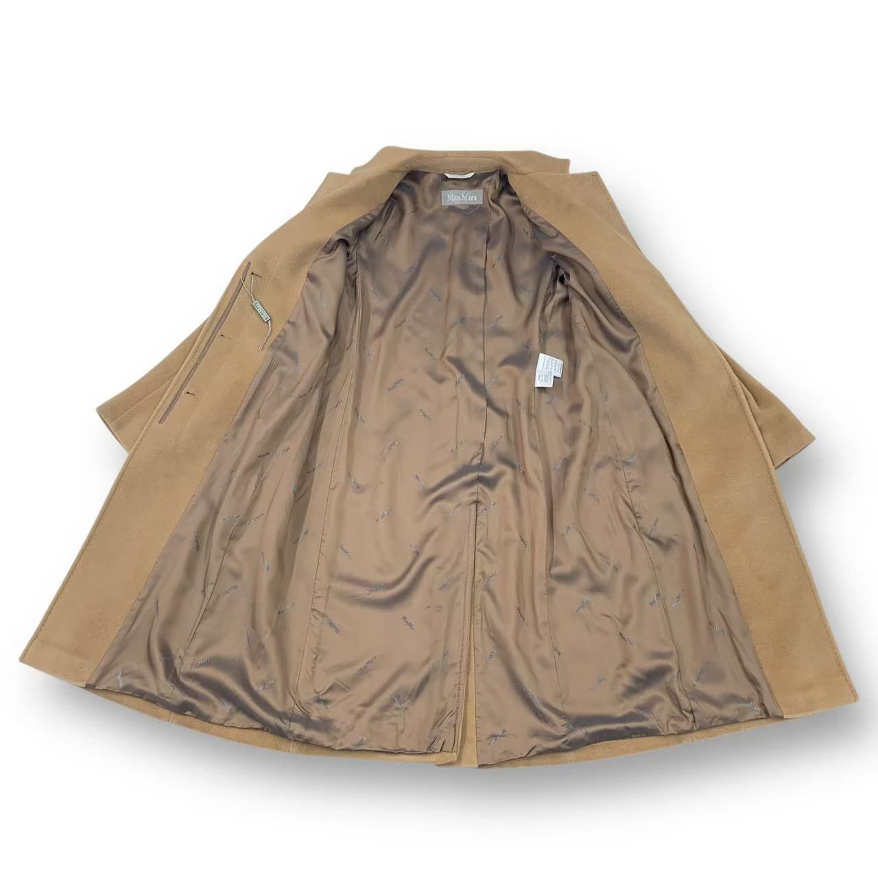 Max Mara Long Length Coat Beige 38 — view 3