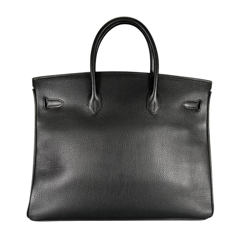 Hermes Handbag Birkin 35 Gold Taurillon Black — view 2