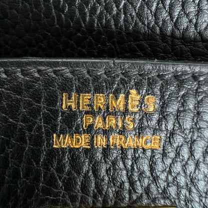 Hermes Handbag Birkin 35 Gold Taurillon Black — view 4