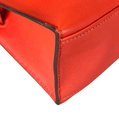 Hermes Handbag Pochette Kelly Clutch Silver — view 8
