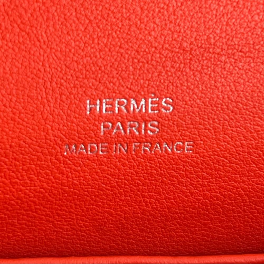 Hermes Handbag Pochette Kelly Clutch Silver — view 4