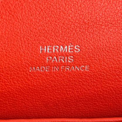 Hermes Handbag Pochette Kelly Clutch Silver — view 4
