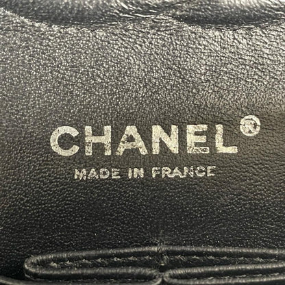 Chanel Shoulder Bag Quilted 25 Silver Chain Black — view 4
