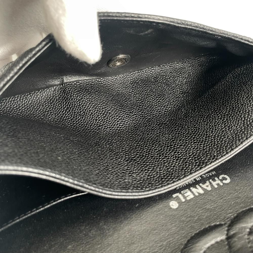 Chanel Shoulder Bag Quilted 25 Silver Chain Black — view 6