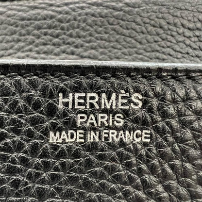 Hermes Handbag Birkin 35 Silver Taurillon Clemence Black — view 4