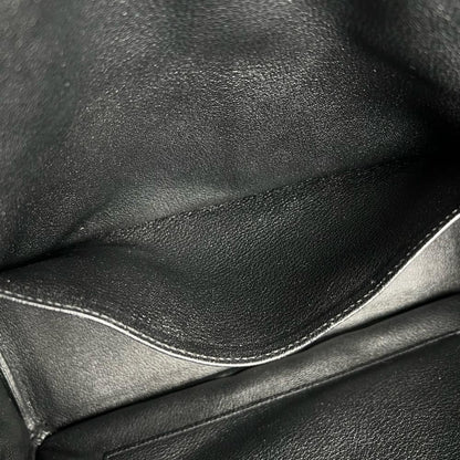 Hermes Handbag Birkin 35 Silver Taurillon Clemence Black — view 7