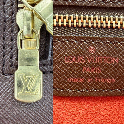 Louis Vuitton Handbag Triana Damier Canvas Brown Gold — view 5